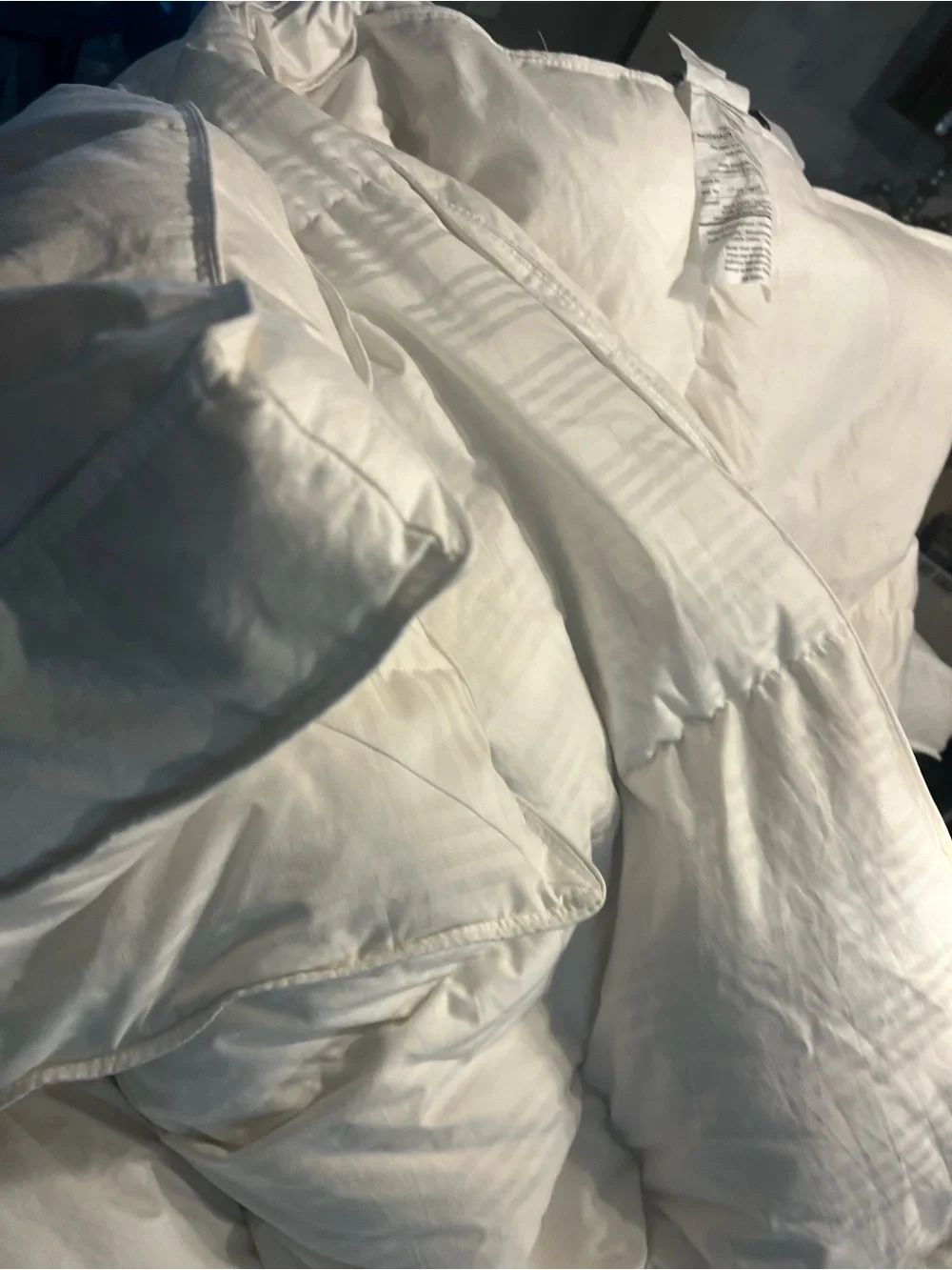 Restoration Hardware White Queen Featherbed Topper